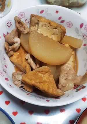 大根と厚揚げの煮物-レシピのメイン写真