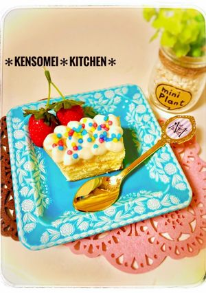 簡単☆低カロリークリームのケーキ☆-レシピのメイン写真