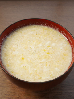 へそ大根の戻し汁利用、かきたま味噌汁-レシピのメイン写真