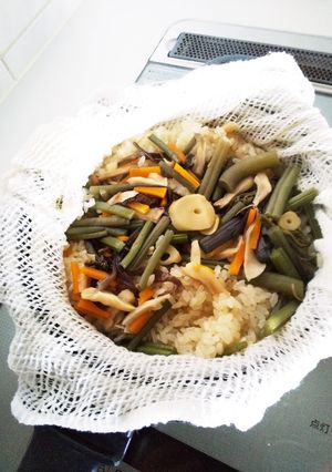 【祖母の味】圧力鍋で山菜おこわ 2合分-レシピのメイン写真