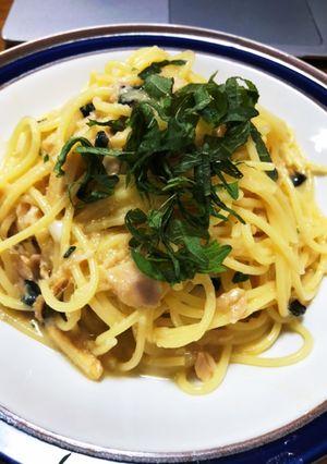 10分で!レンジ和風パスタ(お吸い物素)-レシピのメイン写真