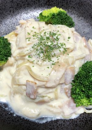 ヘルシー☆あっさり豆腐クリームパスタ-レシピのメイン写真