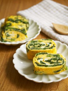 ほうれん草入り!出し巻き卵♪-レシピのメイン写真