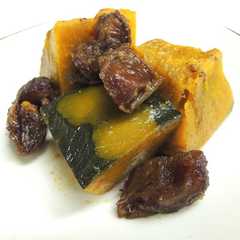 รูปของ デーツを使ったかぼちゃの煮物