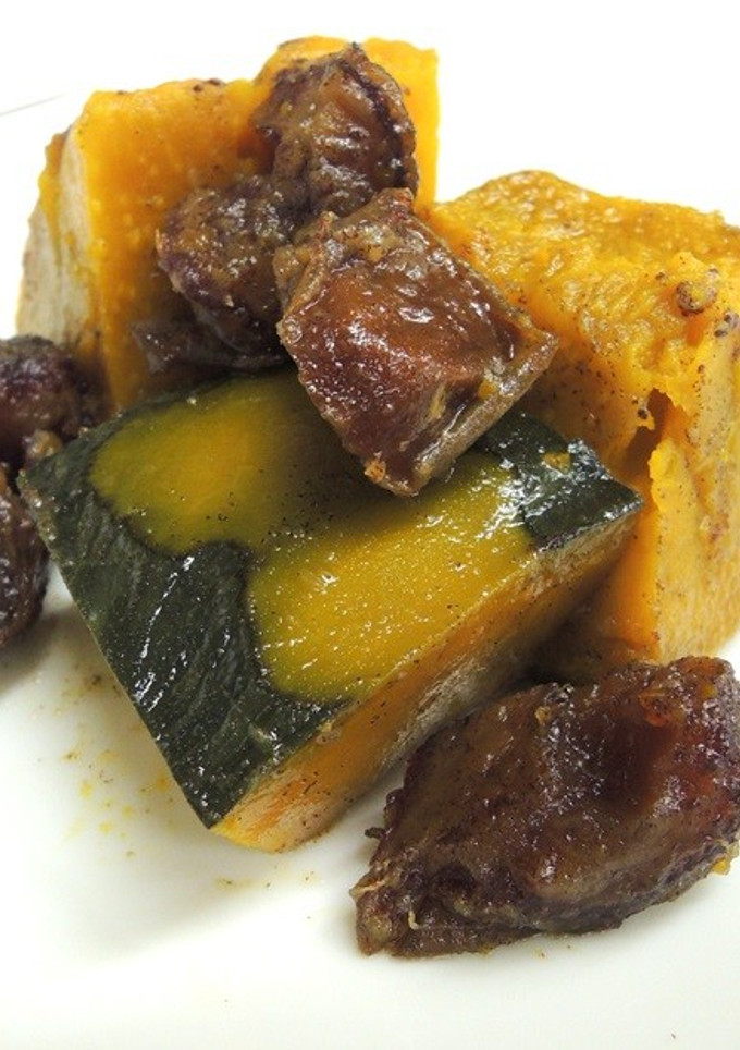 デーツを使ったかぼちゃの煮物-レシピのメイン写真