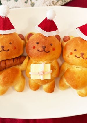 抱っこパン Xmasバージョン-レシピのメイン写真