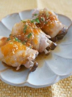 しめじの肉巻きおろし大根ゆず風味-レシピのメイン写真