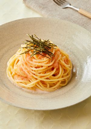 白だしで出来る！和風明太クリームパスタ-レシピのメイン写真