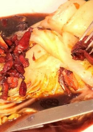 旬の白菜を話題の丸ごとステーキにしてみた-レシピのメイン写真
