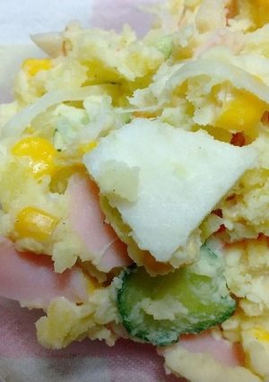 わさびマヨでリンゴ入りポテトサラダ-レシピのメイン写真