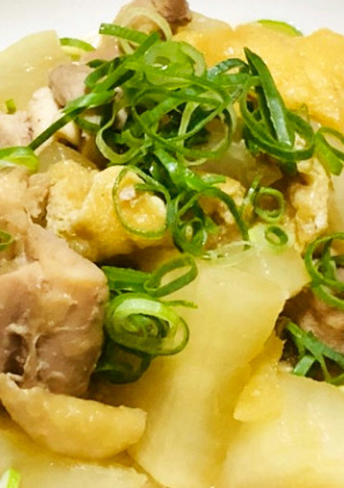 旨味が詰まった！鶏モモと大根の甘辛煮物-レシピのメイン写真
