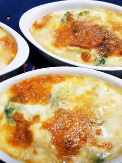 里芋と鶏つくね団子のゴロゴロ味噌グラタン-レシピのメイン写真
