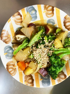 レンジ肉なし根菜たっぷり棒棒鶏味サラダ-レシピのメイン写真