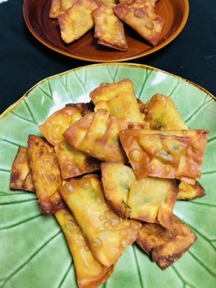 納豆とチーズの揚げワンタン!-レシピのメイン写真
