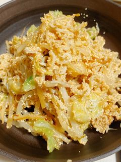 もやしとキャベツのシラス明太炒め-レシピのメイン写真