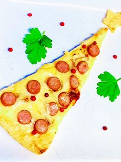糖質オフ☆お揚げのクリスマスツリーピザ♪-レシピのメイン写真