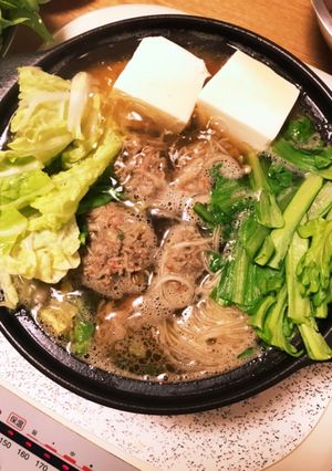 腸活カニカマ肉団子鍋-レシピのメイン写真