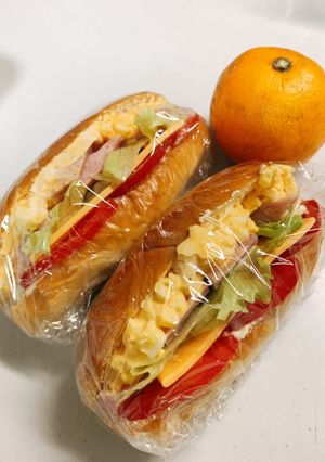 自分弁当201211(サンドイッチ)-レシピのメイン写真