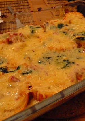 ポテトベーコンほうれん草パングラタン！-レシピのメイン写真