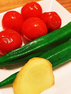プチトマトとオクラの白だし漬け-レシピのメイン写真