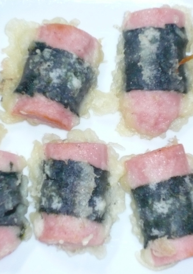 お弁当に♪魚肉ソーセージの海苔巻き揚げ-レシピのメイン写真