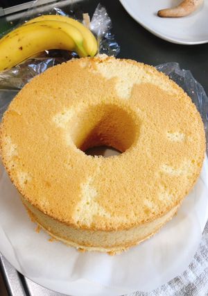 オーブンレンジで予熱なしシフォンケーキ-レシピのメイン写真