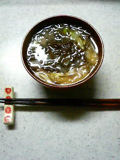 〇。もずくの味噌汁。〇-レシピのメイン写真