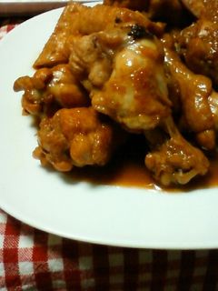 手羽元と厚揚げのちょっと酸っぱい煮-レシピのメイン写真