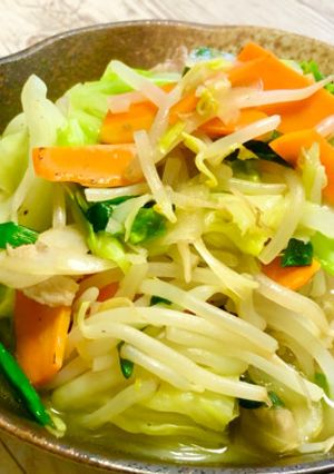 【日高屋】野菜たっぷりタンメン-レシピのメイン写真