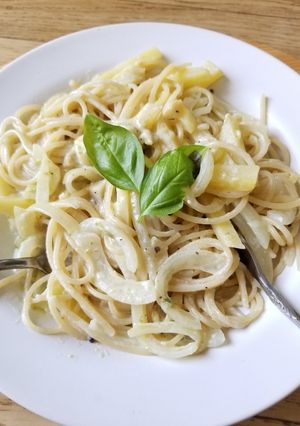 ゆず胡椒の豆乳クリームパスタ-レシピのメイン写真