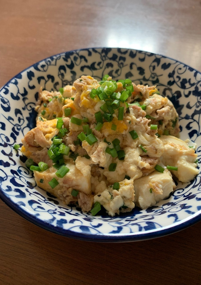 簡単♡ツナと豆腐の卵炒め-レシピのメイン写真