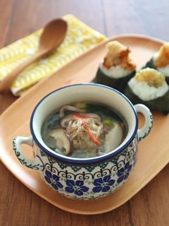 具沢山◎鶏生姜だんごの旨塩春雨スープ-レシピのメイン写真
