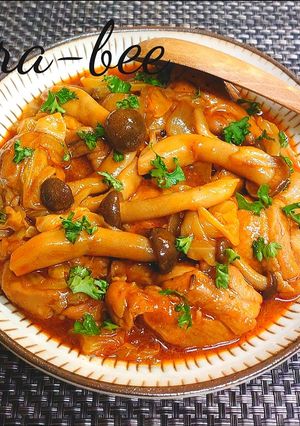 ケチャップで簡単♪鶏とキャベツのトマト煮-レシピのメイン写真