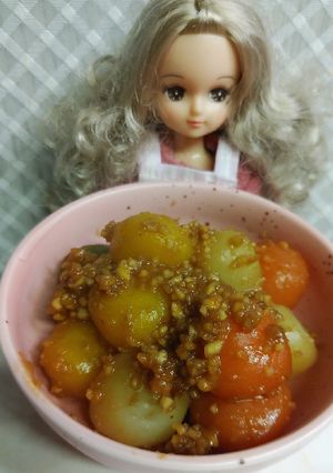 リカちゃん♡野菜こんにゃく甘辛ピーナッツ-レシピのメイン写真