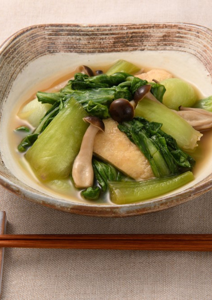 青梗菜と油揚げの煮浸し-レシピのメイン写真