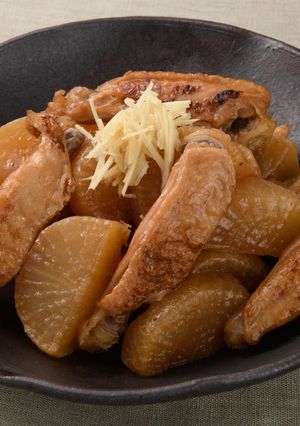 大根と鶏手羽のフライパン煮-レシピのメイン写真