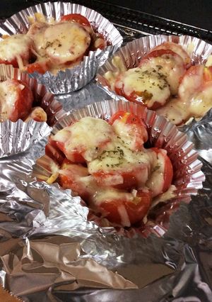 簡単!〜トマトのチーズ焼き〜お弁当にも♪-レシピのメイン写真