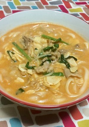 超簡単☆甘辛クリーミーコチュジャンうどん-レシピのメイン写真