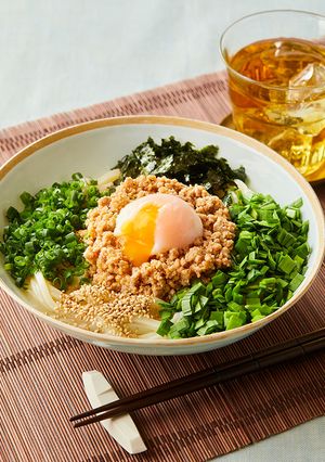 白だしで出来る！レンチン台湾風混ぜうどん-レシピのメイン写真