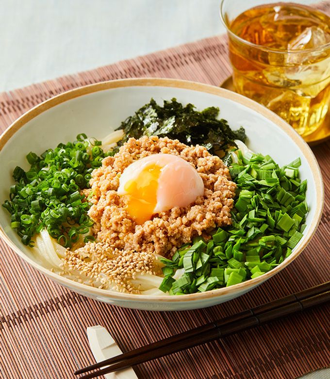 白だしで出来る！レンチン台湾風混ぜうどん-レシピのメイン写真