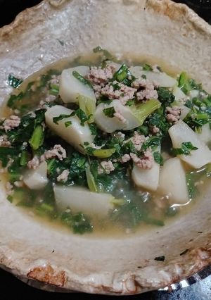 かぶ挽肉和風あんかけ(簡単)-レシピのメイン写真