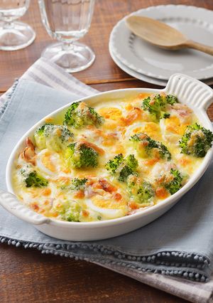 ホワイトソース缶で♪卵たっぷりグラタン-レシピのメイン写真