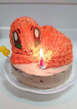 3D ヒトカゲ♡デコケーキ-レシピのメイン写真