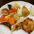 チキンレッグと色々野菜のロースト