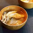 大根としめじとちくわのおでん風スープ