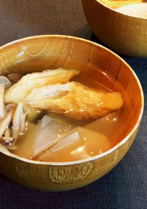大根としめじとちくわのおでん風スープ-レシピのメイン写真