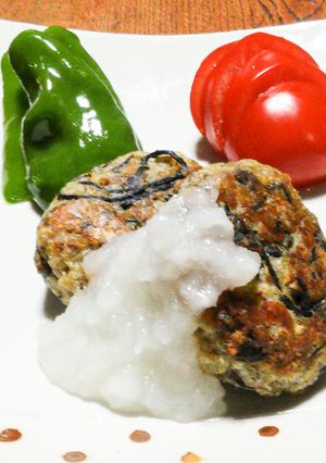 豆腐と野菜のつくね～おろしあんかけ～-レシピのメイン写真