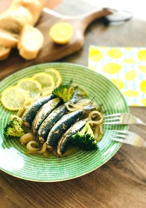 時短簡単☆いわしのレモンハーブ煮-レシピのメイン写真