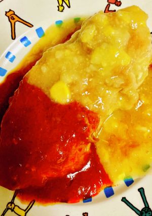 簡単！材料3つ！チキンのトマトコーン焼き-レシピのメイン写真