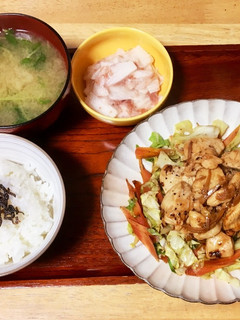 胸肉とキャベツの焼き鳥マヨ炒め-レシピのメイン写真